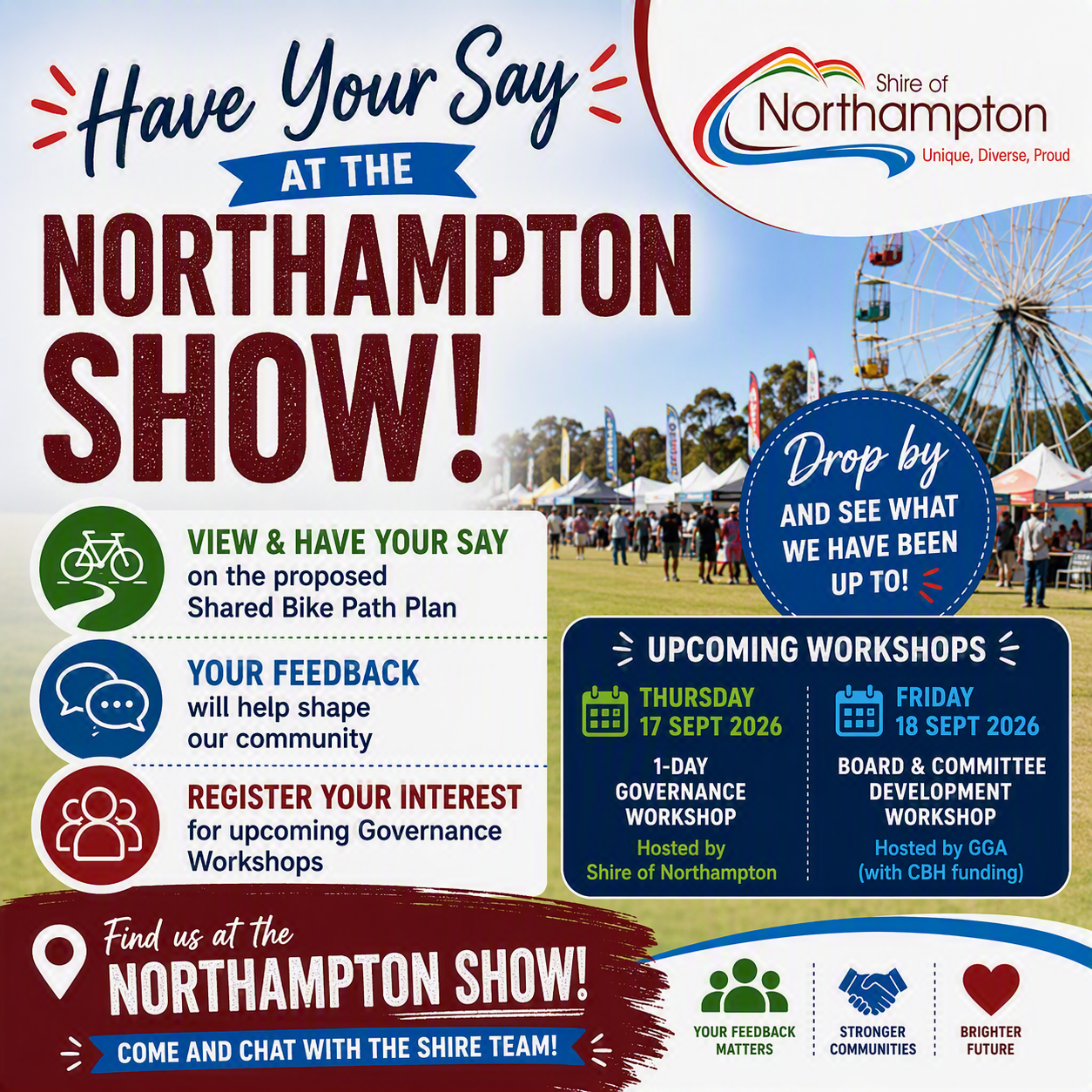 Be Part of the Action! Swing by the Shire Stall at This Years