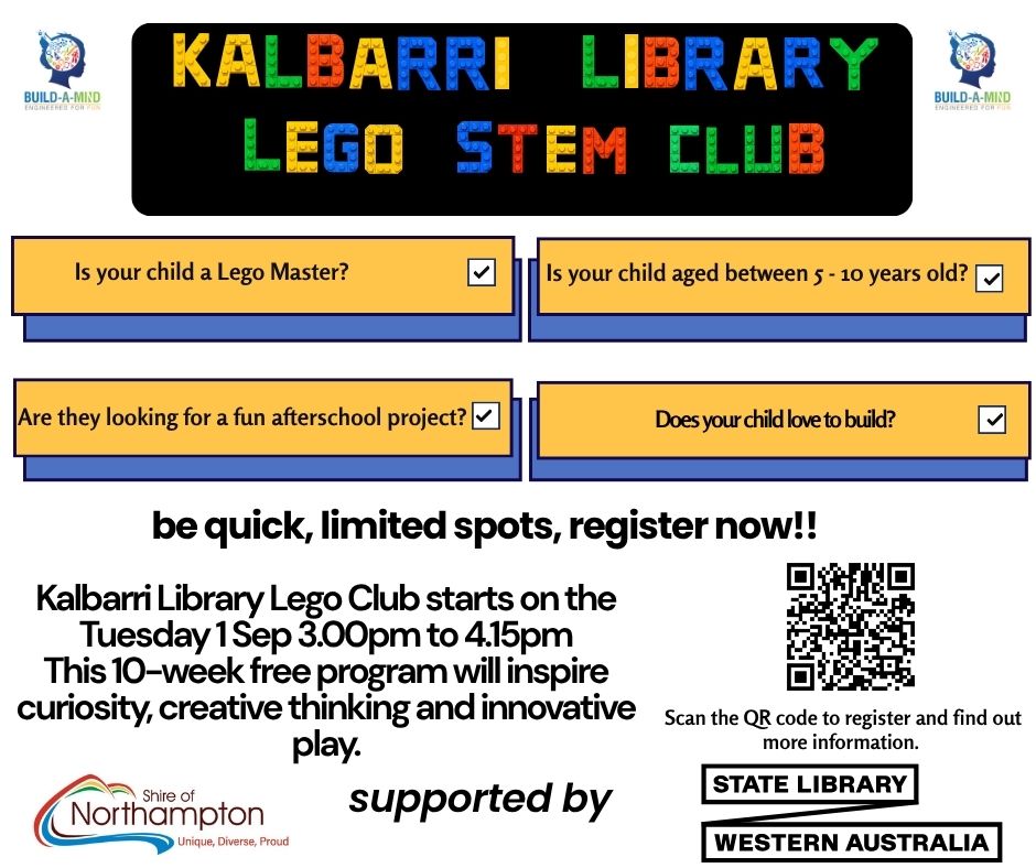 Kalbarri Library 2026 Lego Club