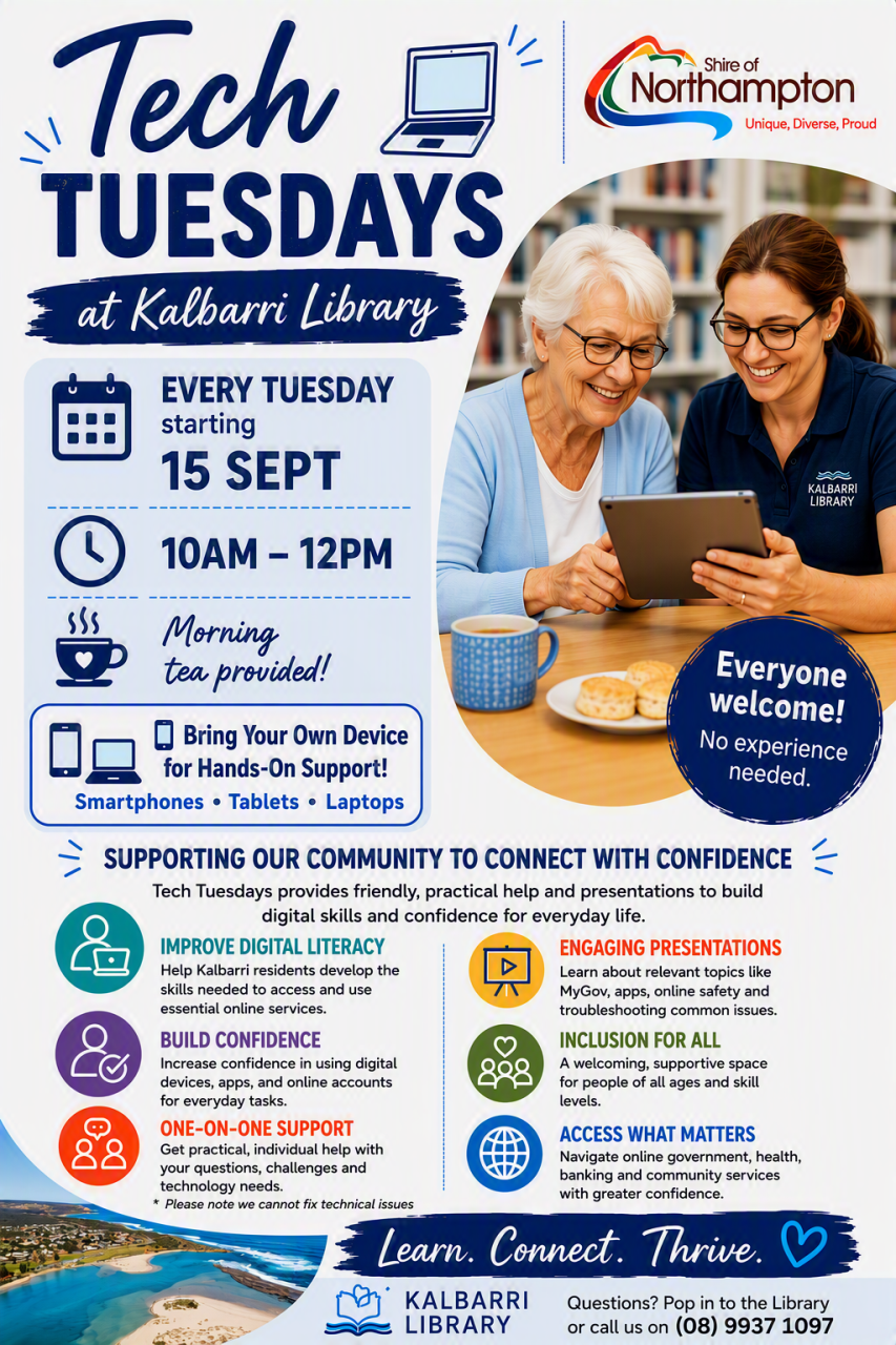 Tech Tuesday at Kalbarri Library